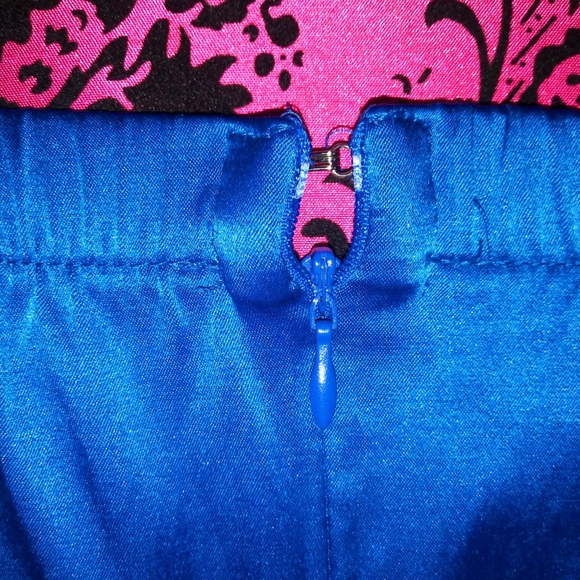 Satin Blue Strapless Mini Cocktai Dress - Picture 6 of 8